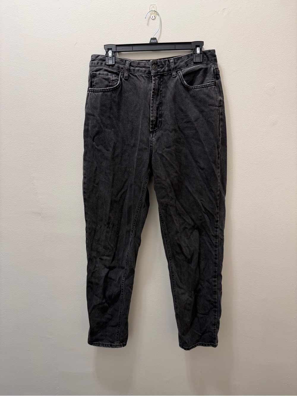 BDG Washed Black Mom Jeans